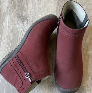 Red JBU Ankle Boots Size 9